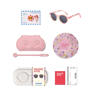 Солнцезащитные очки OLIVIO & CO "Цветочные грезы", розовые